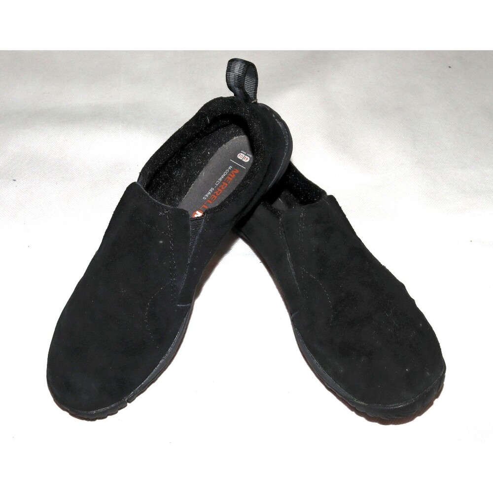 Merrell Shoes Jungle Glove Slip On Black Suede Shoes J46680 Size 7 US